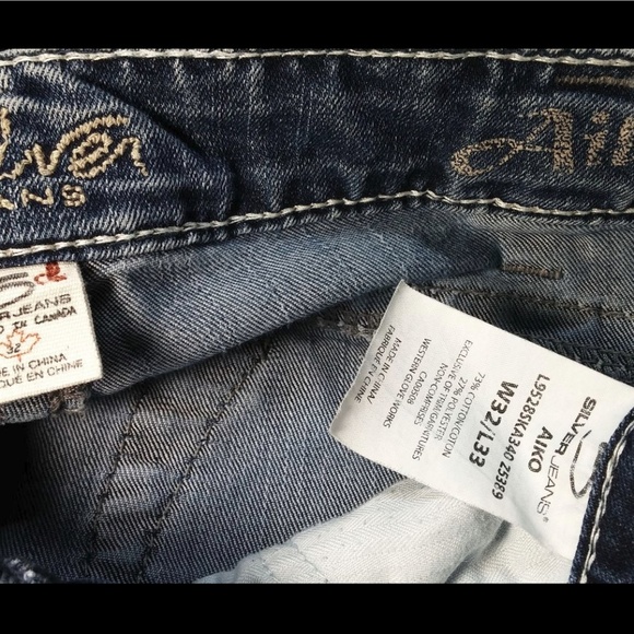 SOLD Silver Jeans Aiko Cropped Jeans Women 32 0548 - Picture 8 of 8